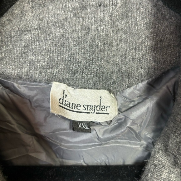Diane Snyder Cashmere Vest Jacket Gray XXL - Picture 2 of 7